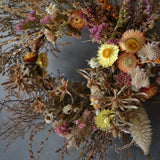 Dried Floral Wreath - Montbretia