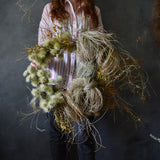 Dried Floral Wreath - Papyrus + Phylica