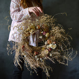 Dried Floral Wreath - Wildflowers