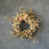 Dried Floral Wreath - Babies Breath