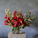 Ruby Red Vase Arrangement