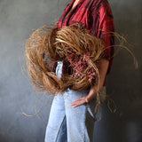 Dried Floral Wreath - Papyrus