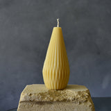 Beeswax Candle - Geometric Large