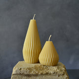 Beeswax Candle - Geometric Large