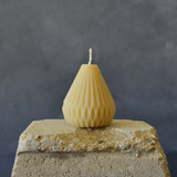 Beeswax Candle - Geometric Small