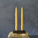 Beeswax Candle - Spiral set of 2