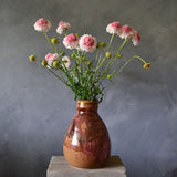 Vintage Vase - Amber & Plum