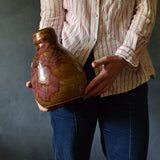 Vintage Vase - Amber & Plum