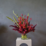 Ruby Red Vase Arrangement