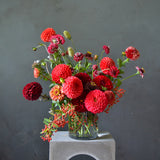 Ruby Red Vase Arrangement