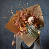 Dried Flower Bouquet - Coral Charm