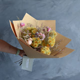Dried Bouquet - Blush & Mustard
