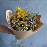 Dried Bouquet - Wattle & Plum