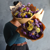Dried Posy - Bergamot & Cornflower