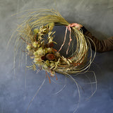 Dried Floral Wreath - Banksia + Grasses