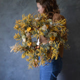 Dried Floral Wreath - Sunset