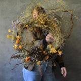 Dried Floral Wreath - Twisted Vines