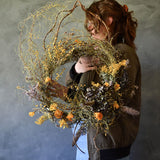 Dried Floral Wreath - Twisted Vines