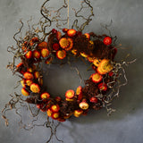 Dried Floral Wreath - Willow + Daisies