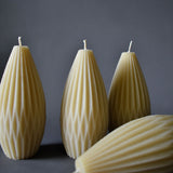 Beeswax Candle - Geometric Large