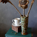 Vintage Vase - Mottled Green