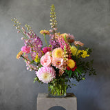 Vase Arrangement Pink + Yellow