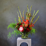 Ruby Red Vase Arrangement