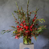 Ruby Red Vase Arrangement
