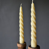 Beeswax Candle - Spiral set of 2