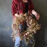 Dried Floral Wreath - Blush