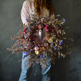 Dried Floral Wreath - Alliums + Misty