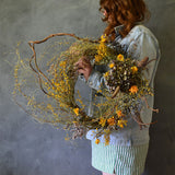 Dried Floral Wreath - Twisted Vines