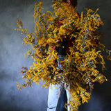 Dried Floral Wreath - Mimosa
